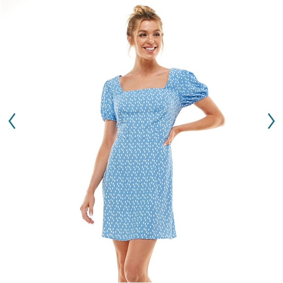 Lily Rose Dresses & Skirts - NWT. Juniors’ Lily Rose Short Sleeve Back Cutout Skater Dress Large